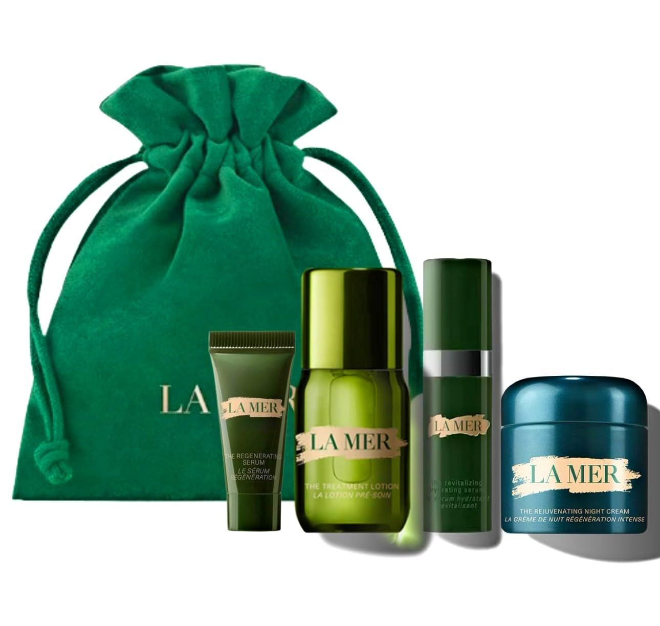 La Mer — Coffret Voyage Soins de la Peau (Crème Nuit, Sérum, Lotion)