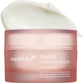 Crème au Triple Collagène Medicube - Hydratant Raffermissant à l'Acide Hyaluronique, Élastine Premium et Beurre de Karité - Soin des Rides et Booste l'Élasticité - Soin de la peau coréen 50 ml