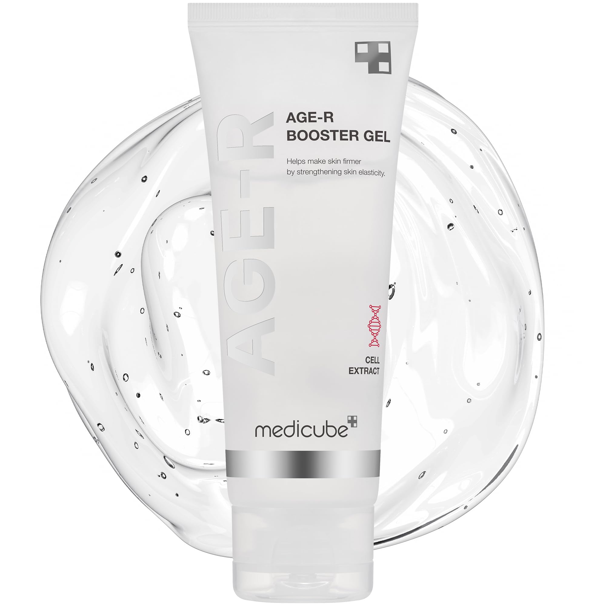 Medicube Age-R Booster Gel Sérum pour Appareils de Soins de la Peau - Sérum Facial Hydratant et Nourrissant avec Extrait de Cellules Souches Végétales, Acide Hyaluronique, Collagène - Soins de la Peau Coréens Hypoallergéniques